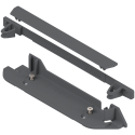 WYC. SERVO-DRIVE profil nośny-uchwyt pionowe, dolny/tylny + zaślepka, R7037 ciemnoszara