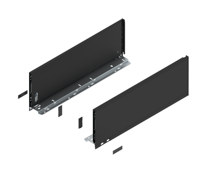 Komplet boków LEGRABOX wys C, 500mm, czarny, BLUM 770C5002S