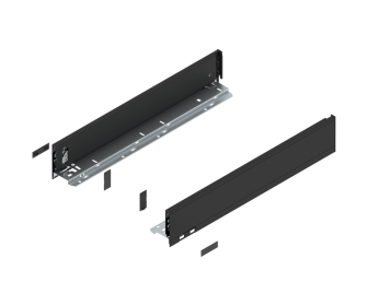 Komplet boków LEGRABOX wys M, 500mm, czarny, BLUM 770M5002S