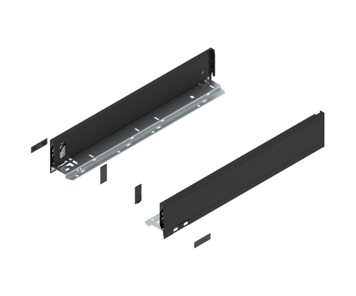 Komplet boków LEGRABOX wys M, 500mm, czarny, BLUM 770M5002S