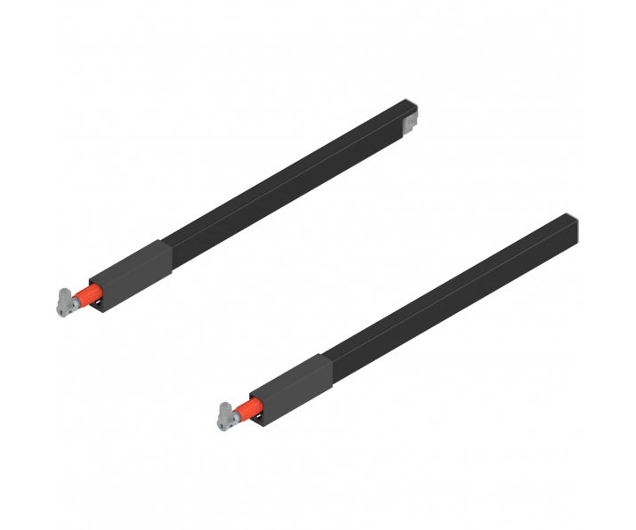 BLUM ZRG.337RSI Reling podłużny TANDEMBOX antaro (górny), dł. 400 mm, lewy/prawy, czarny