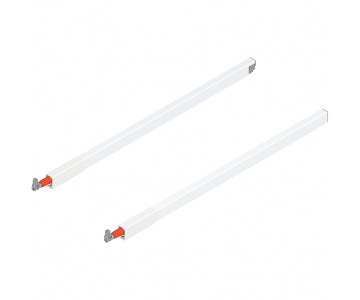 BLUM ZRG.487RSI Reling podłużny TANDEMBOX antaro (górny), dł. 550 mm, lewy/prawy, biały