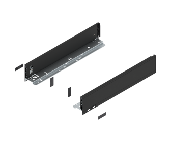Komplet boków LEGRABOX wys M, 450mm, czarny, BLUM 770M4502S