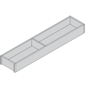 AMBIA-LINE  ramki do szuflady standardowej LEGRABOX, w opcji drewnopodobnej, dł. 550 mm, szerokość 100 mm, Dąb Nebr./szary