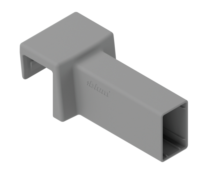 Uchwyt relingu poprzecznego AMBIA-LINE do MERIVOBOX szary, BLUM ZC4U10E0