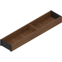 AMBIA-LINE  ramki do szuflady standardowej, do LEGRABOX/MERIVOBOX, w opcji drewnopodobnej, dł. 500 mm, szerokość 100 mm, czarny