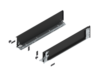 Komplet boków LEGRABOX wys K, 600mm, czarny, BLUM 770K6001S