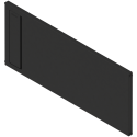 AMBIA-LINE listwa poprzeczna, do LEGRABOX/MERIVOBOX do szuflady z wysokim frontem (ZC7F300RSU), tworzywo, czarny mat