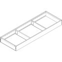 AMBIA-LINE  ramki do szuflady standardowej, do LEGRABOX/MERIVOBOX, stal,     dł. 600 mm, szerokość 200 mm+szary indium mat*P/U: