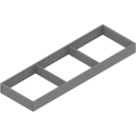AMBIA-LINE  ramki do szuflady standardowej, do LEGRABOX/MERIVOBOX, stal,     dł. 650 mm, szerokość 200 mm+szary indium mat*P/U: