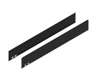 LEGRABOX Element dekoracyjny, wysokość M (90.5 mm), dł. 650 mm, prawy+lewy, czarny carbon/carbon look
