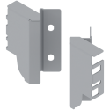 Komplet uchwyt drewnianej ścianki tylnej TANDEMBOX SPACE CORNER, wys. M, szary, BLUM Z30M000S.45