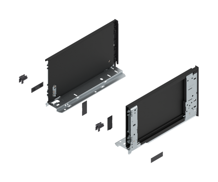 Komplet boków LEGRABOX wys C, 300mm, czarny, BLUM 770C3001S