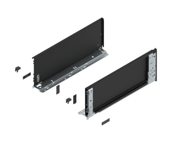 Komplet boków LEGRABOX wys C, 450mm, czarny, BLUM 770C4501S