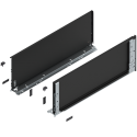 Komplet boków LEGRABOX wys F, 650mm, czarny, BLUM 770F6501S