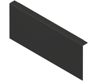 Adapter do montażu ramy do drewnianej AMBIA-LINE do LEGRABOX / MERIVOBOX wys. K, czarny, BLUM ZC7A0U0K