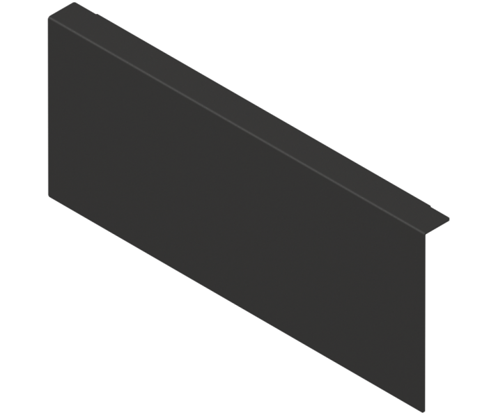 Adapter do montażu ramy do drewnianej AMBIA-LINE do LEGRABOX / MERIVOBOX wys. K, czarny, BLUM ZC7A0U0K