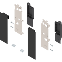 Komplet mocowanie frontu LEGRABOX, wys. C, do szuflady wewnętrznej z relingiem, czarny, BLUM ZI7.3CS0