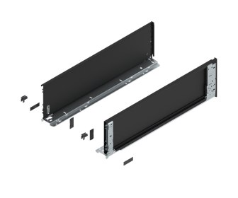 Komplet boków LEGRABOX wys C, 600mm, czarny, BLUM 770C6001S