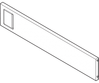 AMBIA-LINE listwa poprzeczna, do LEGRABOX/MERIVOBOX do szuflady standardowej (ZC7S300RSU), tworzywo, czarny mat