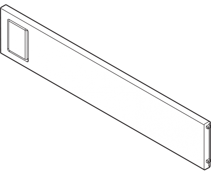 AMBIA-LINE listwa poprzeczna, do LEGRABOX/MERIVOBOX do szuflady standardowej (ZC7S300RSU), tworzywo, czarny mat