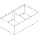 AMBIA-LINE rama do LEGRABOX szuflady z wysokim frontem, stal, od dł. 400 mm, szerokość 218 mm, jedwabiście biały mat