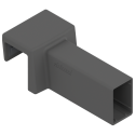 Uchwyt relingu poprzecznego AMBIA-LINE do MERIVOBOX antracyt, BLUM ZC4U10E0