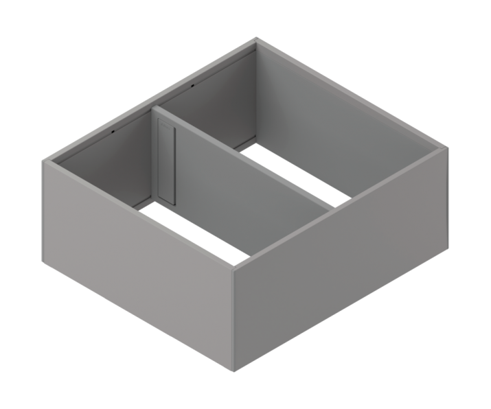 AMBIA-LINE rama, do LEGRABOX/MERIVOBOX szuflady z wysokim frontem, stal,     od dł. 270 mm, szerokość 242 mm+szary indium mat*P
