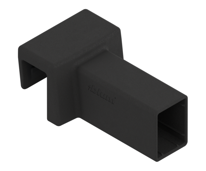 Uchwyt relingu poprzecznego AMBIA-LINE do LEGRABOX free czarny, BLUM ZC7U11E0