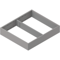 AMBIA-LINE  ramki do szuflady standardowej, do LEGRABOX/MERIVOBOX, stal,     od dł. 270 mm, szerokość 242 mm+szary indium mat*P