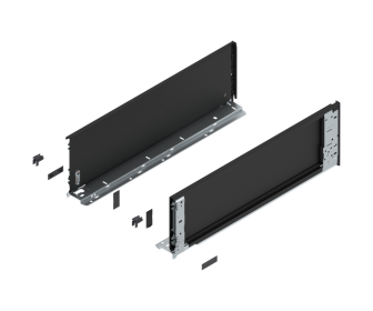 Komplet boków LEGRABOX wys C, 550mm, czarny, BLUM 770C5501S