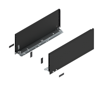 Komplet boków LEGRABOX wys C, 450mm, czarny, BLUM 770C4502S