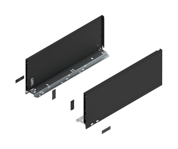 Komplet boków LEGRABOX wys C, 450mm, czarny, BLUM 770C4502S