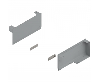 BLUM 22K8000 Front uchylny AVENTOS HK top, zestaw zaślepek, lewa/prawa, jasnoszary/inox