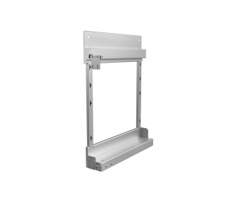 Stelaż do kosza cargo mini z mocowaniem bocznym PRESTIGE SUPREME/box, lewy, P22 srebrny, NOMET W-2350-640L.P22