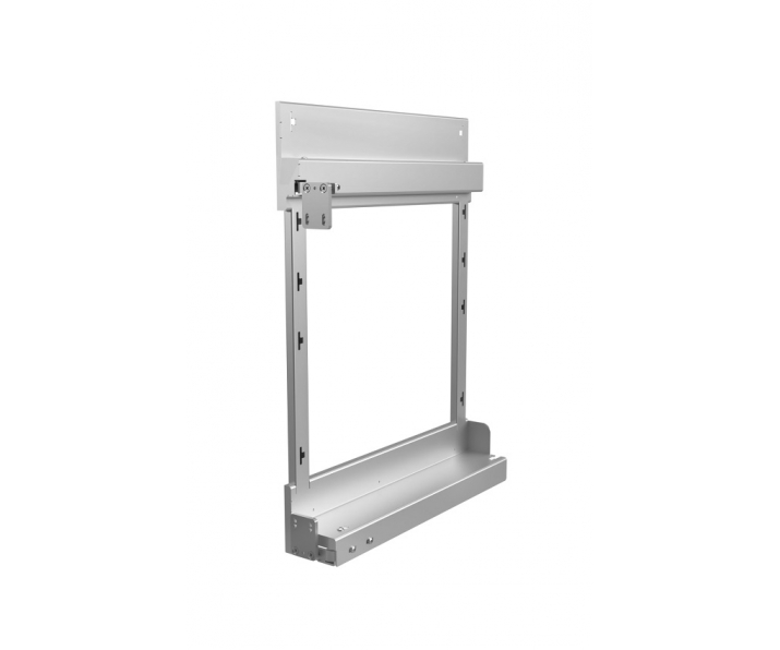 Stelaż do kosza cargo mini z mocowaniem bocznym PRESTIGE SUPREME/box, lewy, P22 srebrny, NOMET W-2350-640L.P22