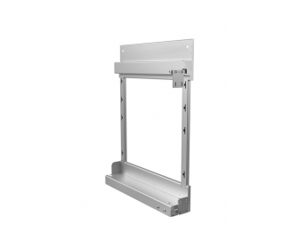 Stelaż do kosza cargo mini z mocowaniem bocznym PRESTIGE SUPREME/box, prawy, P22 srebrny, NOMET W-2350-640P.P22