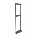 Stelaż cargo maxi wąski 1700 PRESTIGE SUPREME/box, mocowanie boczne, lewy, P68 antracyt, NOMET W-5900-1700L.P68