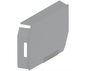 Blum AVENTOS HK-S zaślepka, z zamontowaną małą zaślepką, prawa jasnoszary/inox 20K8A21