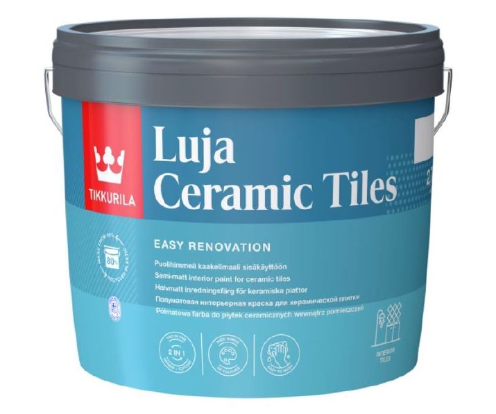 Tikkurila Luja Ceramic Tiles, farba do płytek ceramicznych baza A 0,9L