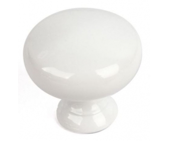 Gałka meblowa ZnAL biały połysk  TORONTO Nomet