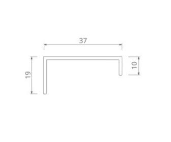 Uchwyt meblowy aluminium anoda złota 64mm  VERA Nomet