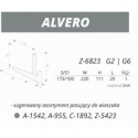 NOMET Wieszak garderobiany ALVERO Z-6823.G2 chrom połysk