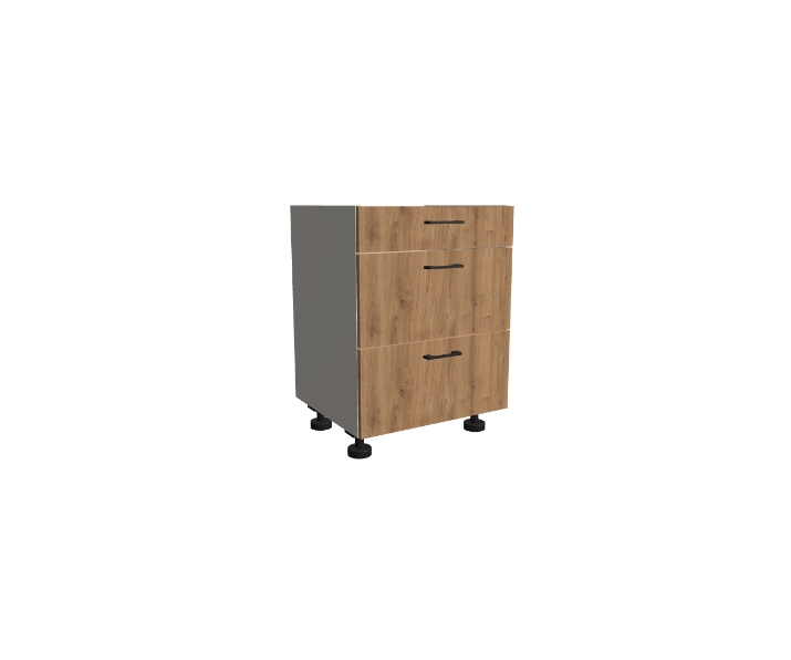 Szafka dolna pod płytę indukcyjną z szufladami 1-2