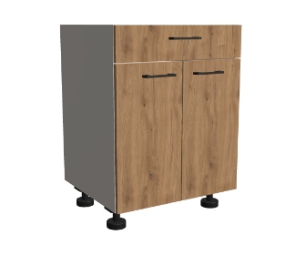 Szafka dolna z szufladą i frontem podwójnym 