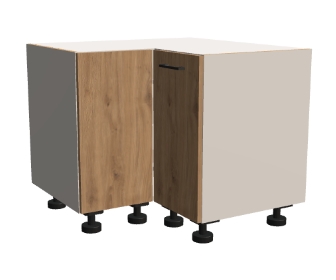 Szafka dolna narożna składane drzwi