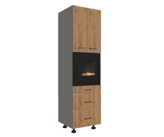 Słupek na piekarnik z szufladami 2-1