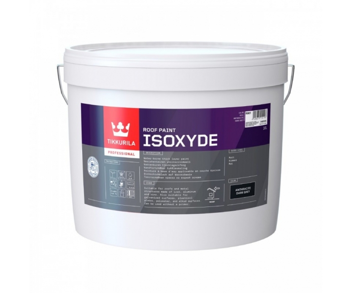 Tikkurila Isoxyde Anthracite Grey Dark TVT R001 10L