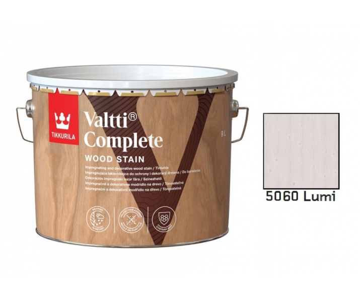 Tikkurila Valtti Complete 9L lakierobejca matowa, kolor 5060