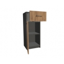 Komoda biurowa na cokole drzwi pojedyncze z szufladą górną 